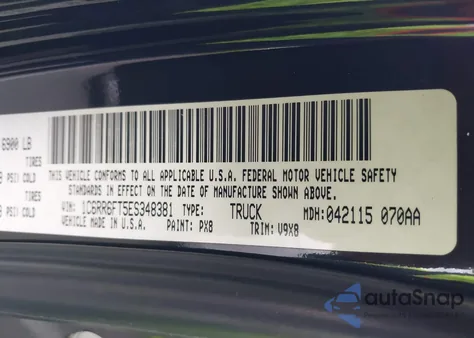 2014 Ram 1500 Express из США, поврежденный, VIN 1C6RR6FT5ES348381